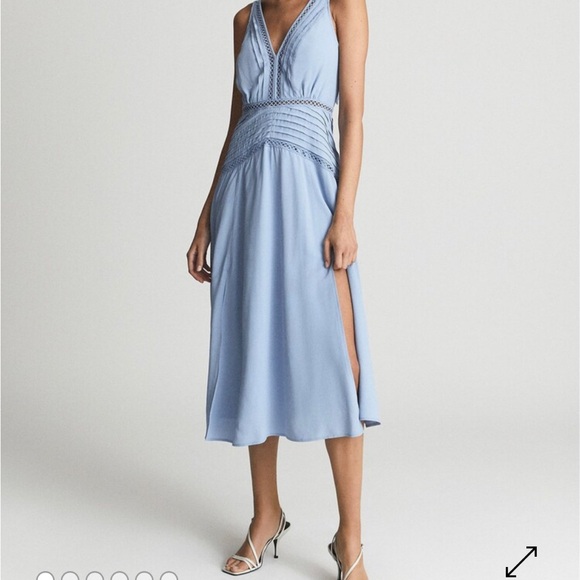 Reiss Dresses & Skirts - Reiss Light Blue Midi Dress